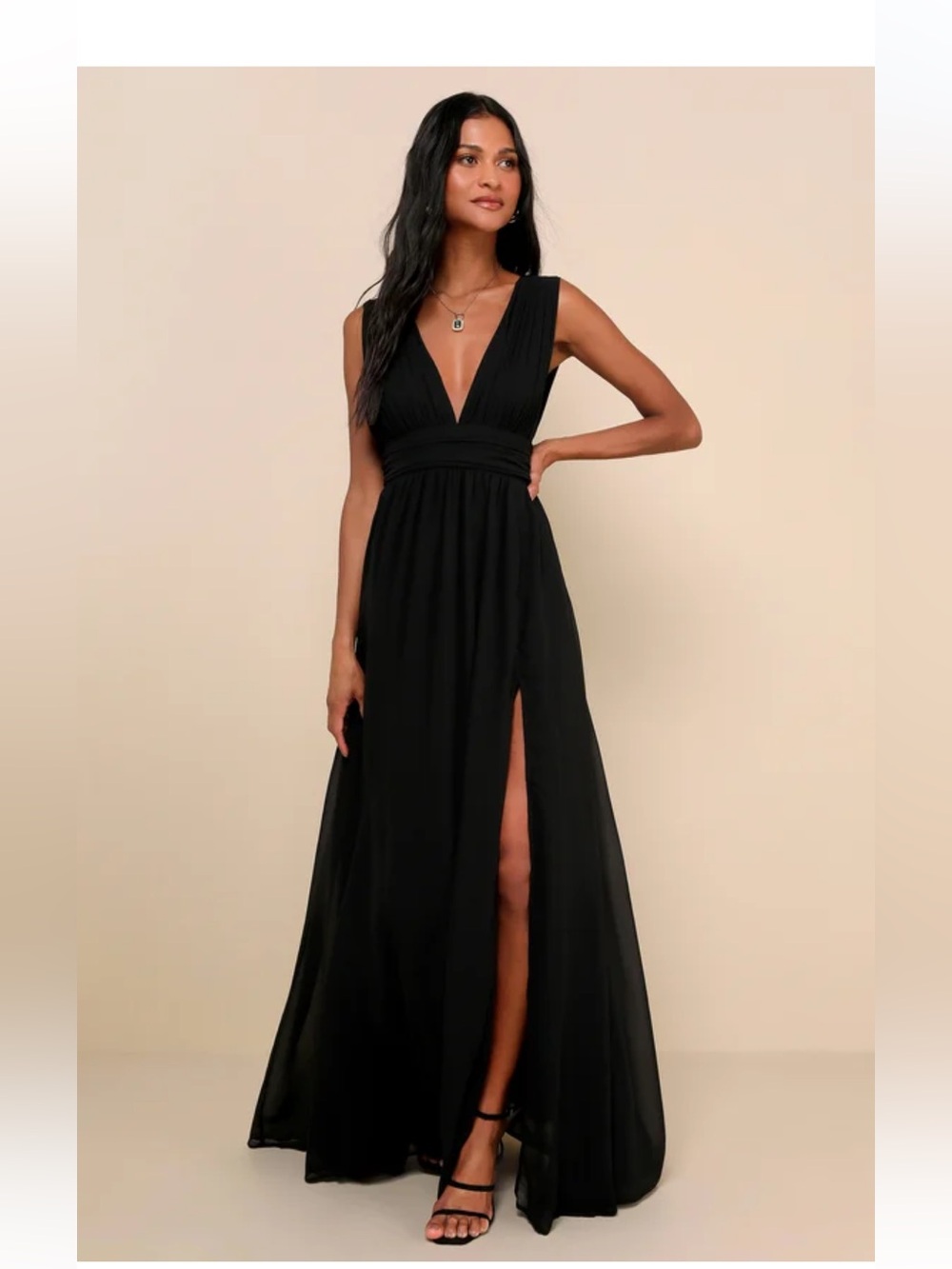 Lulus Dress M Formal Black